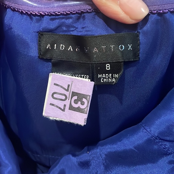 Saks Fifth Avenue - Silk Taffeta Cocktail Dress - Saphire Blue - Size 8 - Picture 4 of 4